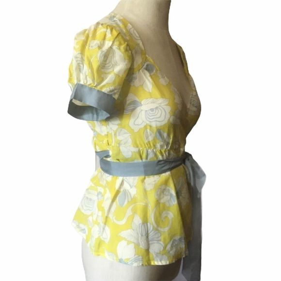 Anthropologie By Odille Lambeth Palace Wrap Blouse - Picture 8 of 10